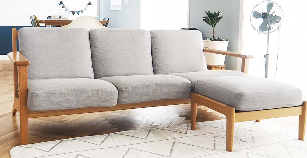 unico viska sofa cover in Kino Ash